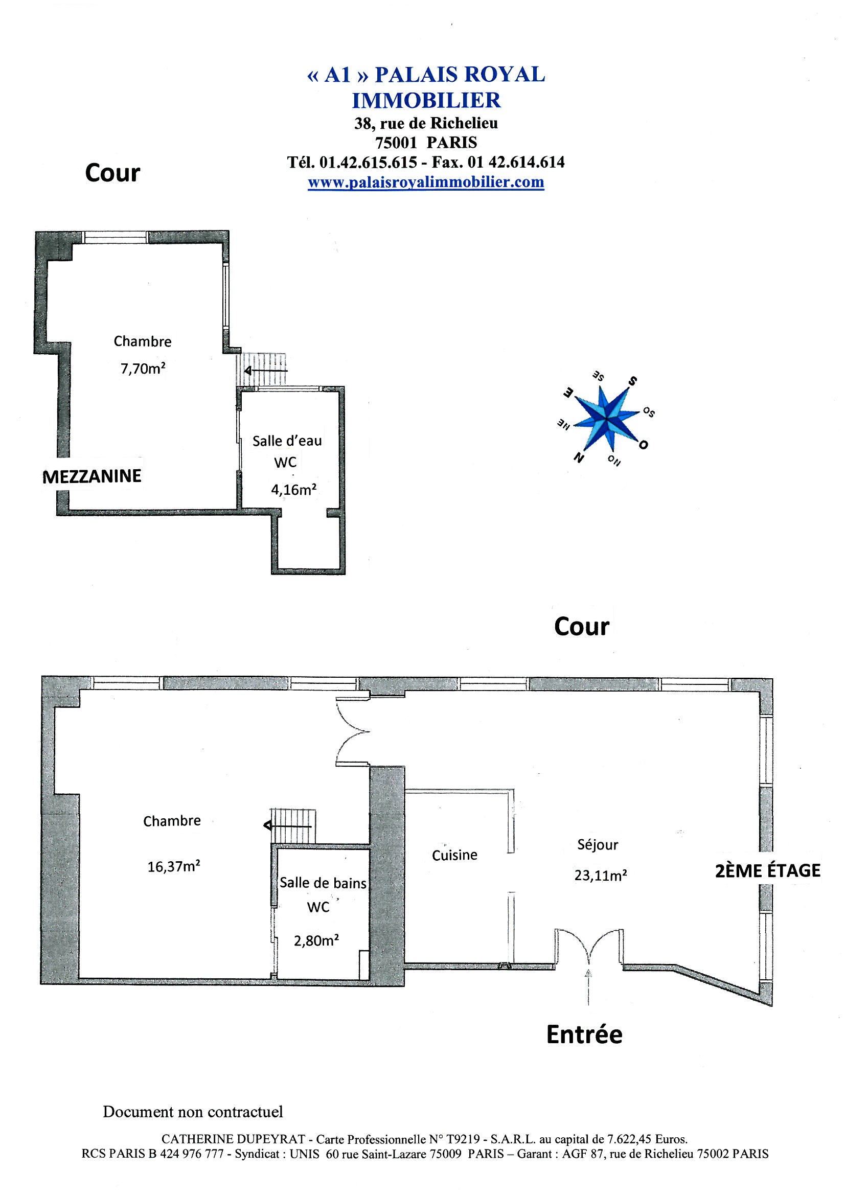 PARIS 1ER 
PRÈS PLACE DES VICTOIRES
DANS MAGNIFIQUE HÔTEL PARTICULIER 
DU XVIIIè SIÈCLE – APPARTEMENT RARE
PLEIN SOLEIL - VOLUME DE SÉJOUR 3,80m
 - Plan
