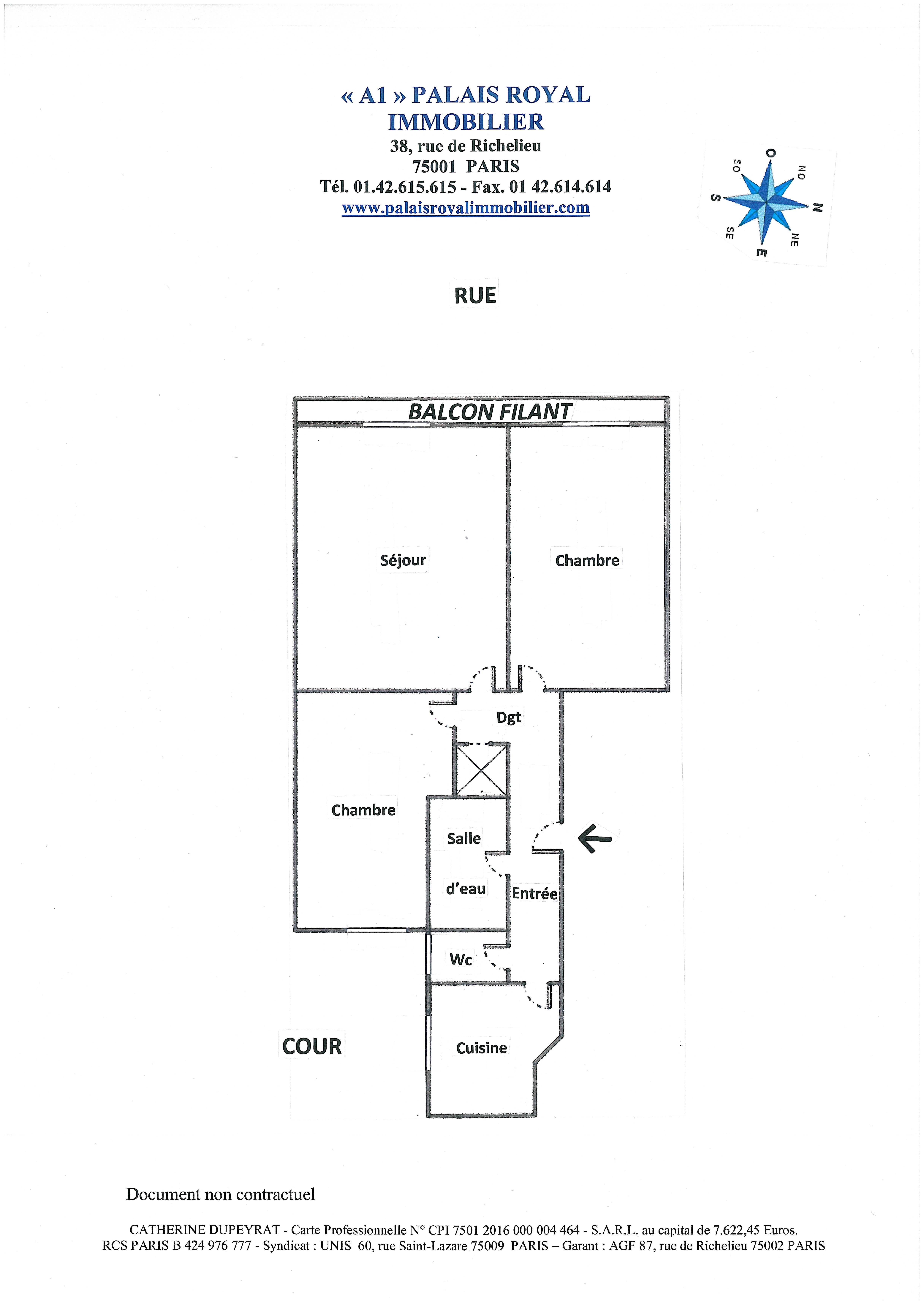 Paris 11ème - Fbg Saint-Antoine - Nation
Quartier recherché - Rue calme et ensoleillée
Appartement 3 Pièces 66 m² + Balcon filant 5 m²
Immeuble Pierre de Taille - 5ème étage avec ascenseur
 - Plan