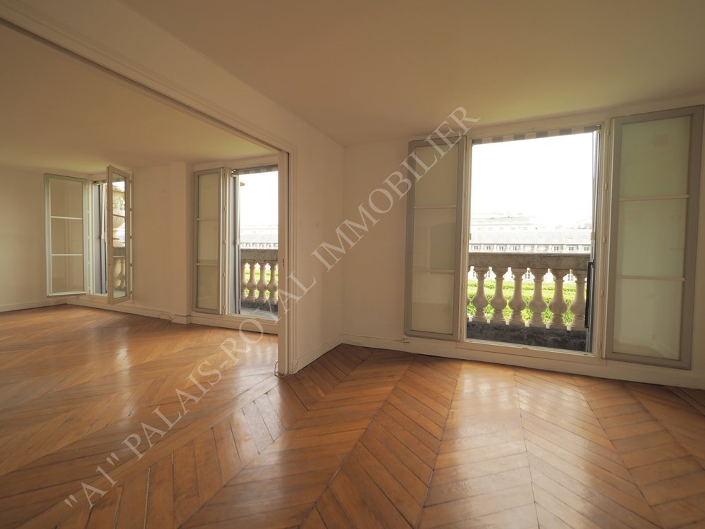 Paris 1er - Montpensier - Location vide 
Vue sur Jardin du Palais-Royal - 4ème étage avec balcon
Appartement de 3/4 pièces principales 
Bail 3 ans
